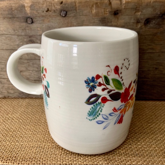 Anthropologie•NWOT/RETIRED•Starla Halfmann•Floral Letter/Initial D Mug•14 fl oz - Picture 4 of 8